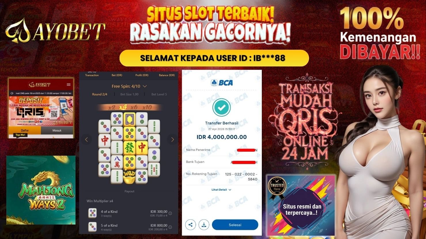 AYOBET JACKPOT SLOT MAHJONG WAYS 2 
